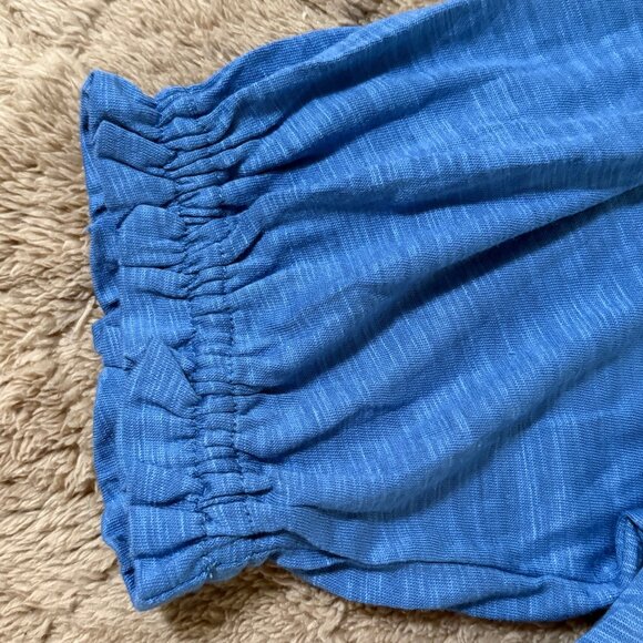 NWT New Boden Womens Blue Slub Cotton Tencel Modal Bonnie Blouse Relaxed Top 6 - Picture 10 of 12